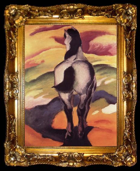 framed  Franz Marc Blue horse ii, ta009-2